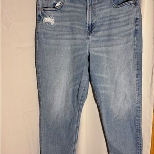 American Eagle Women’s Mom Jeans Blue Denim Women’s Size 16